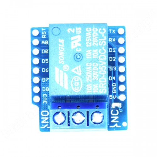 WeMos D1 mini Модуль реле 5В WeMos D1 mini Модуль реле 5В