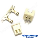 Комплект конекторів KLS1-2.50 (на плату і провід) кутові