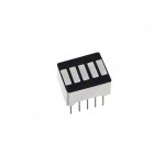 Червоний 5 сегментний LED індикатор рівня