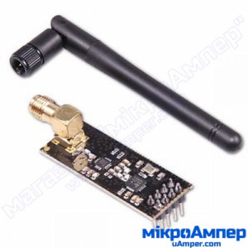 NRF24L01plus модуль 2.4ГГц із SMA антеною NRF24L01plus модуль 2.4ГГц із SMA антеною